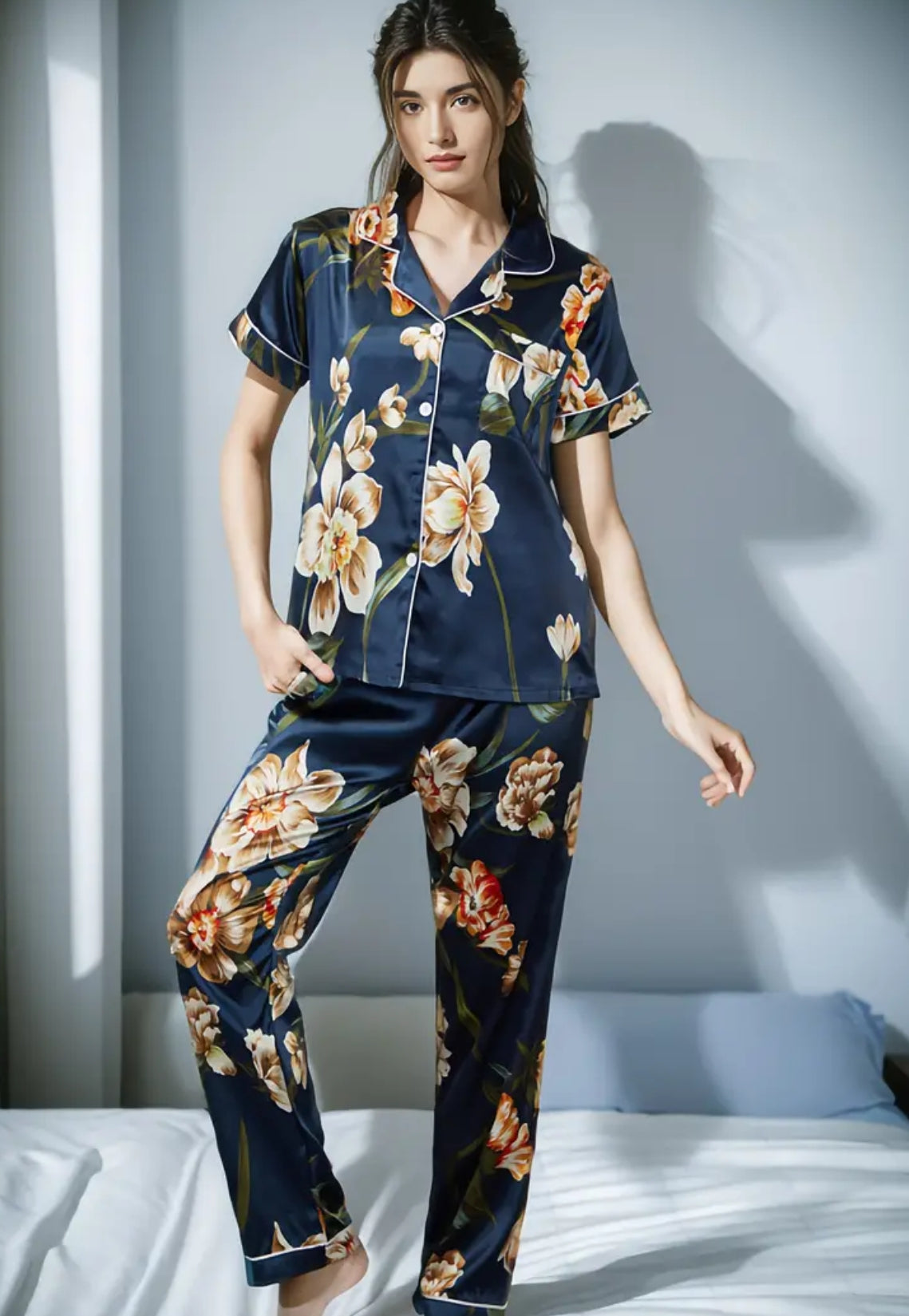 Sade Floral Print Pyjama Set